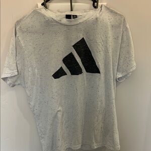 Adidas White and Black Short Sleeve Tees